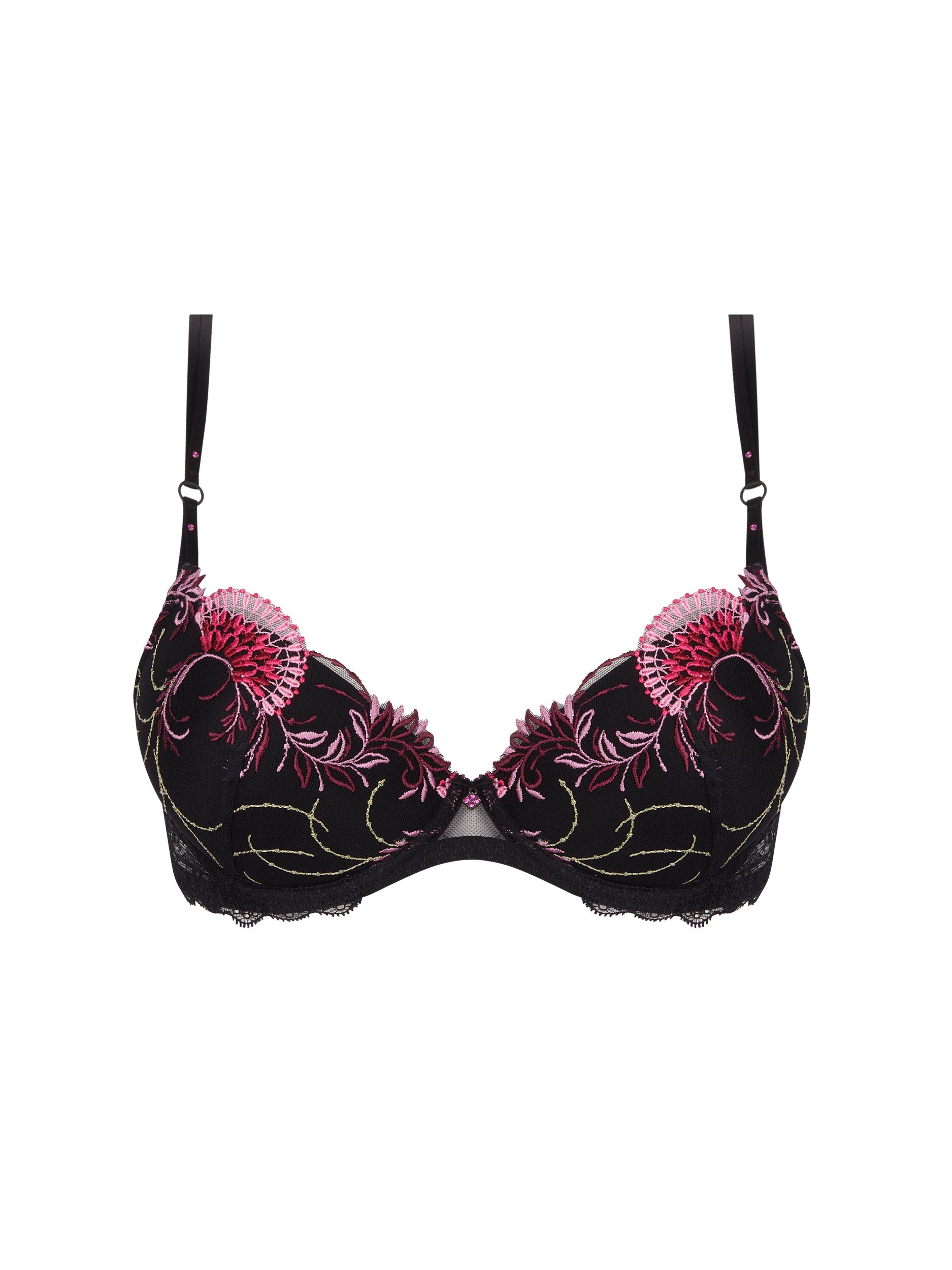 Floraison Passion balconnet bra - Saffron Pink