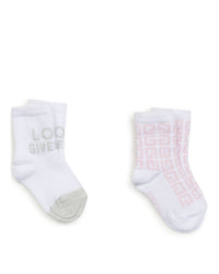 Lot de 2 paires de chaussettes Love - Marshmallow