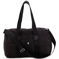 Sac à langer avec détails en cuir - Black