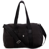Sac à langer avec détails en cuir - Black