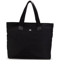 Sac à langer avec détails en cuir - Black