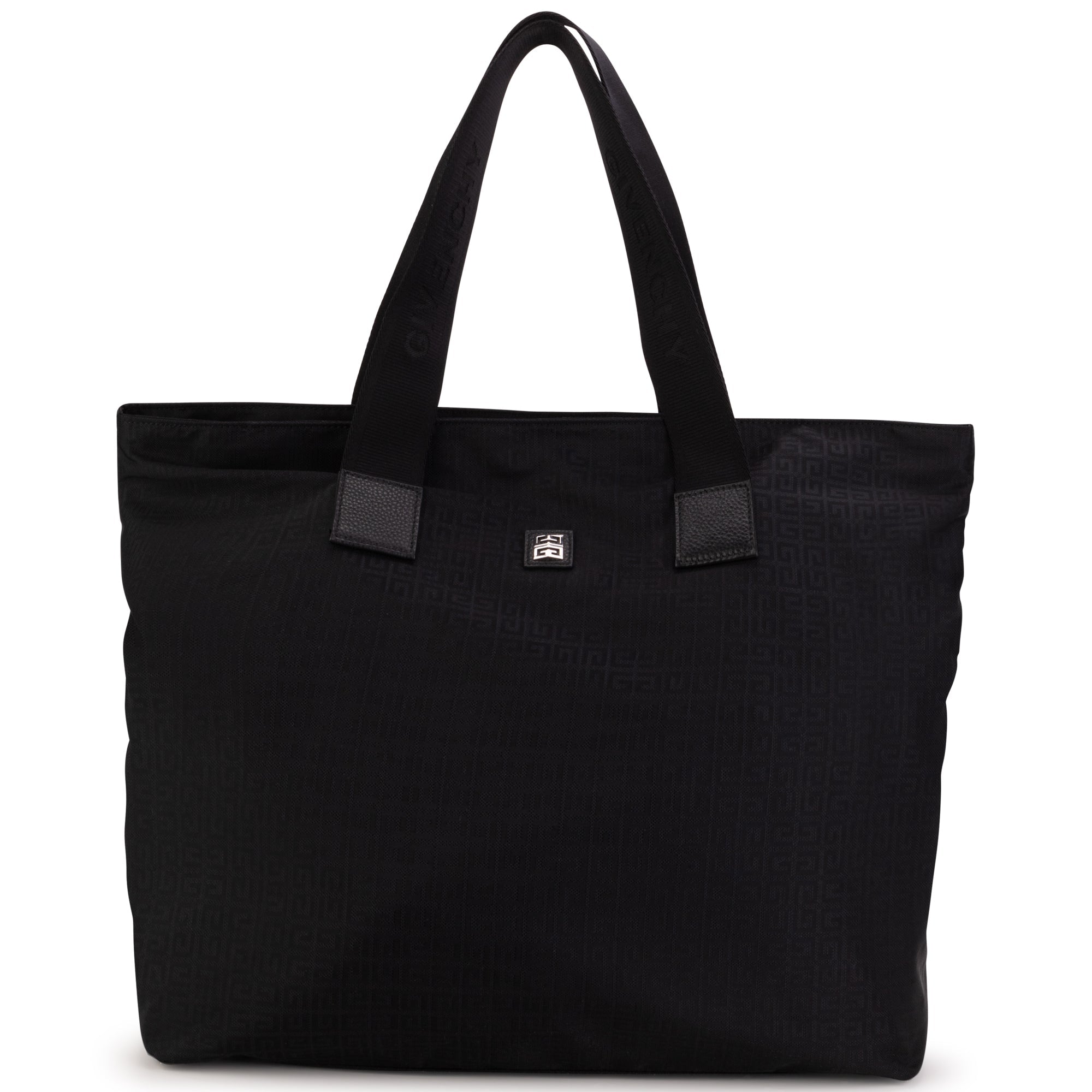 Sac à langer avec détails en cuir - Black