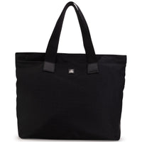 Sac à langer avec détails en cuir - Black
