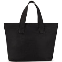 Sac à langer avec détails en cuir - Black