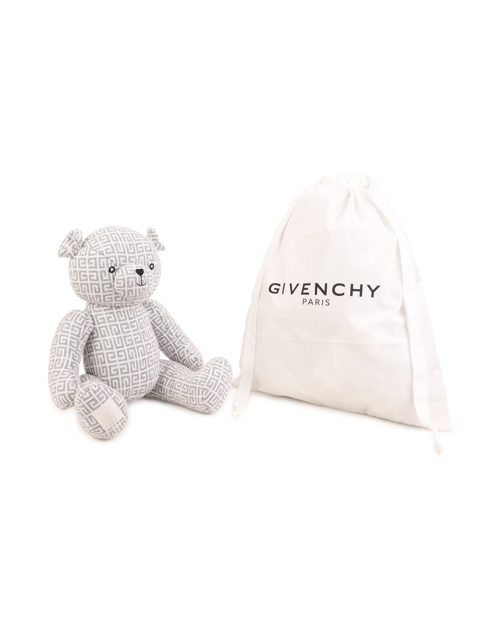 Doudou en tricot et motif - Soft Grey