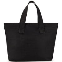 Changing bag with leather details - Black