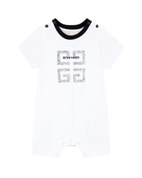 Combi-short maxi logo - Blanc