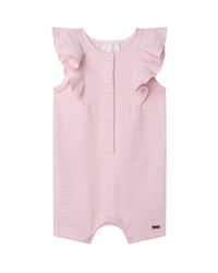 Combinaison en maille jacquard - Marshmallow