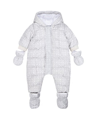 Combi-pilote à doublure polaire duveteuse - Blanc Gris