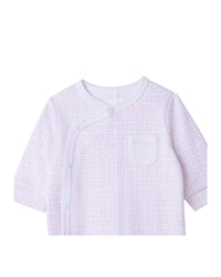 Cotton pyjamas with press stud fastening - Marshmallow