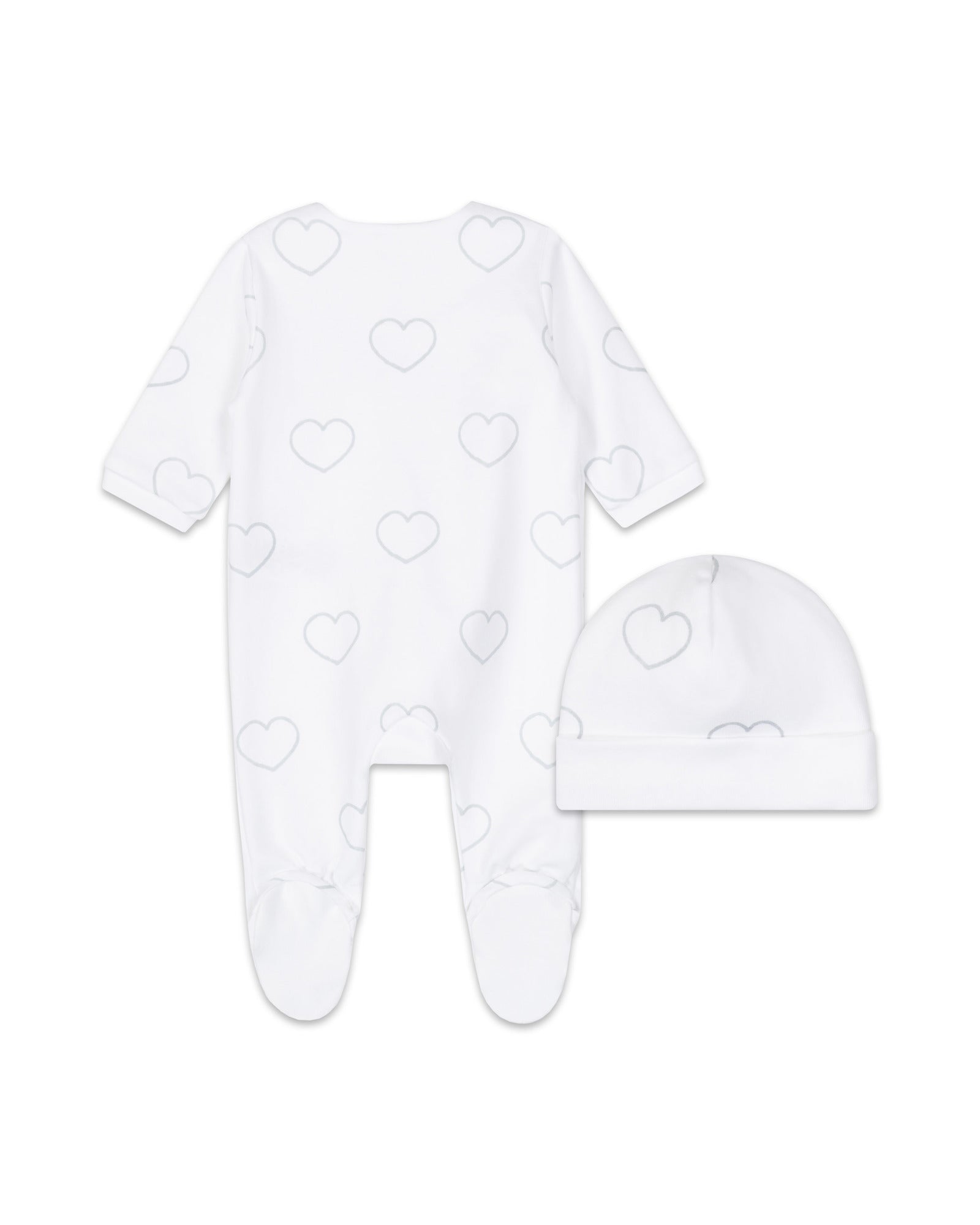Ensemble pyjama et bonnet - Blanc
