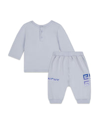 Ensemble sweat et pantalon en molleton - Ciel