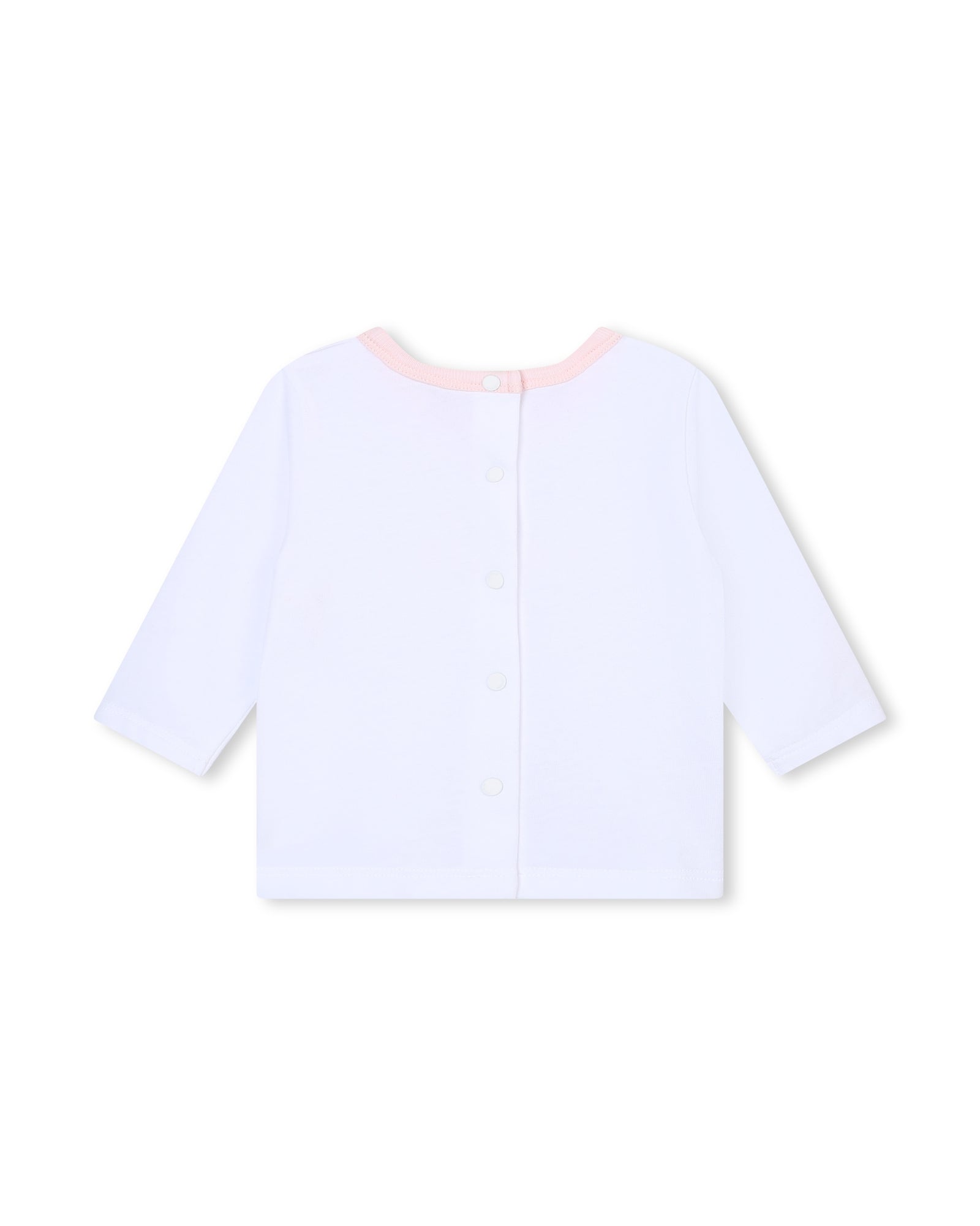 Ensemble t-shirt pantalon et cardigan en coton - Marshmallow