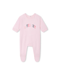 Ensemble pyjama bavoir et bonnet en coton - Marshmallow