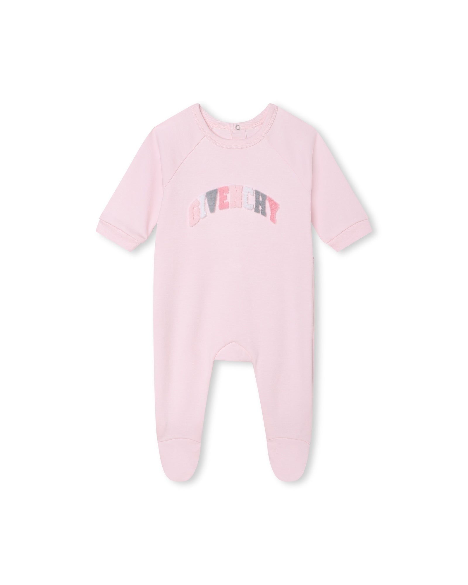 Ensemble pyjama bavoir et bonnet en coton - Marshmallow
