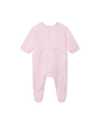 Ensemble pyjama bavoir et bonnet en coton - Marshmallow