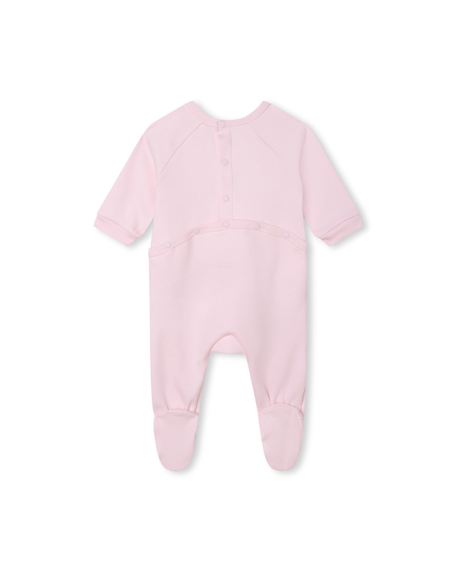 Ensemble pyjama bavoir et bonnet en coton - Marshmallow