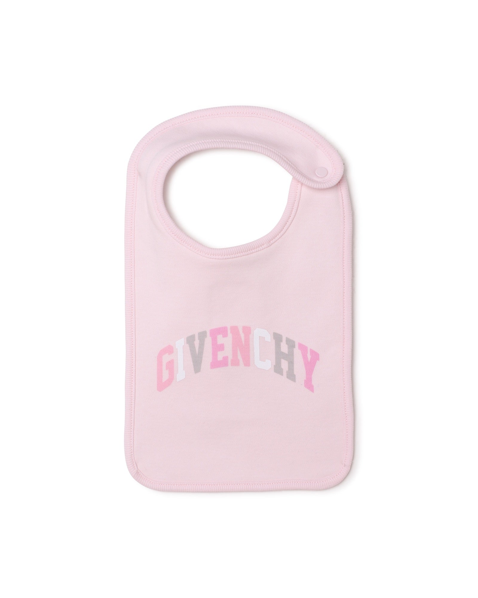 Ensemble pyjama bavoir et bonnet en coton - Marshmallow