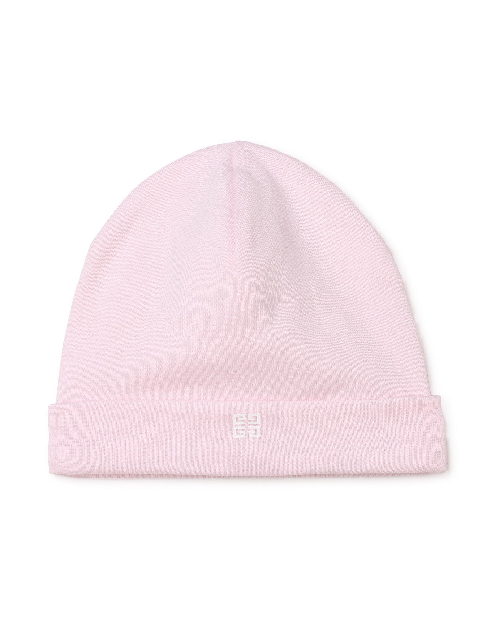 Ensemble pyjama bavoir et bonnet en coton - Marshmallow