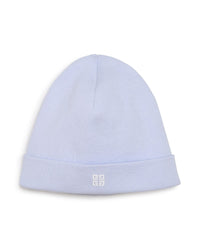 Ensemble pyjama bavoir et bonnet en coton - Ciel