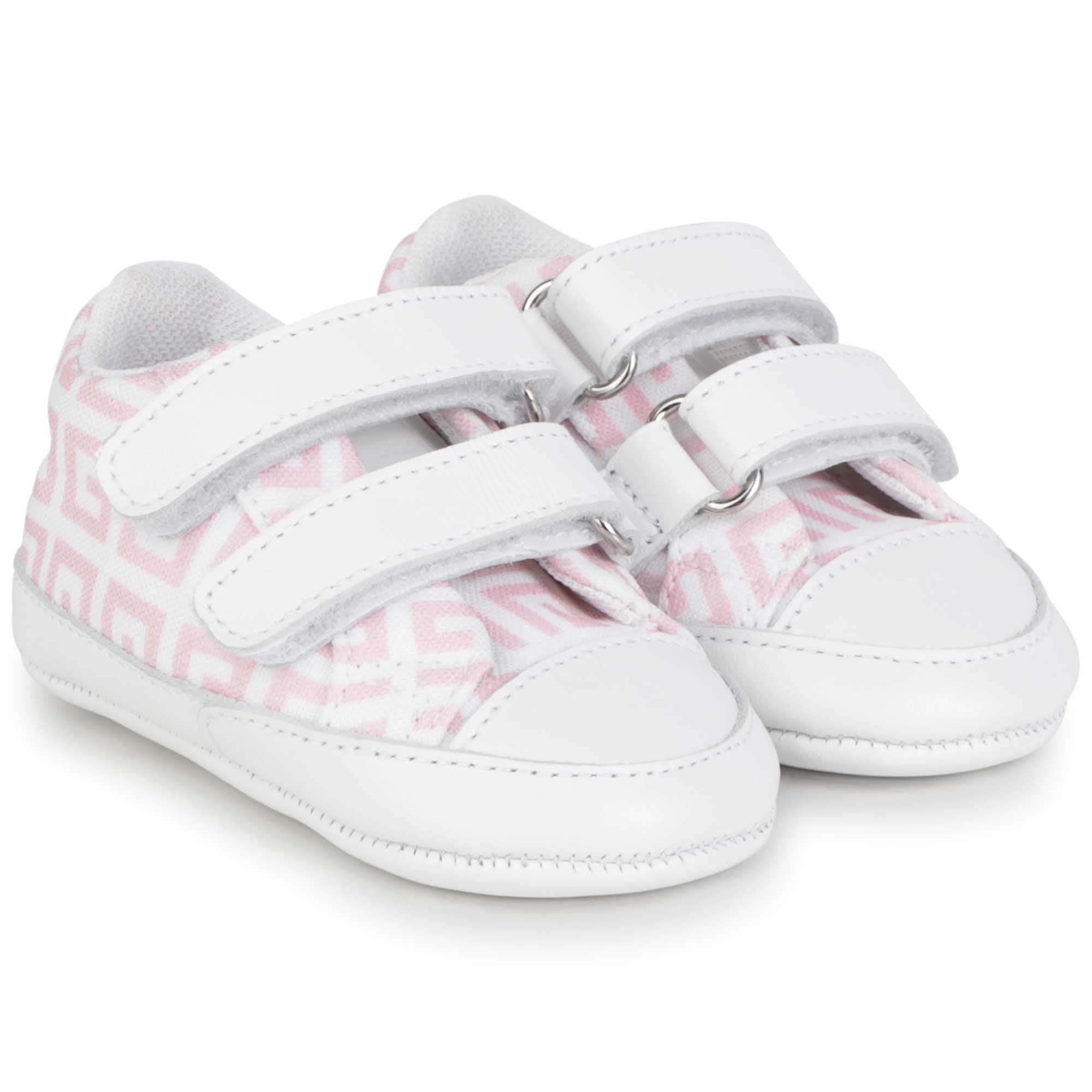 Printed fabric slippers - Marshmallow
