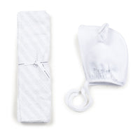 Coffret de naissance avec pyjama en velours - Blanc