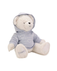 Doudou avec sweat capuche en molleton - Ciel