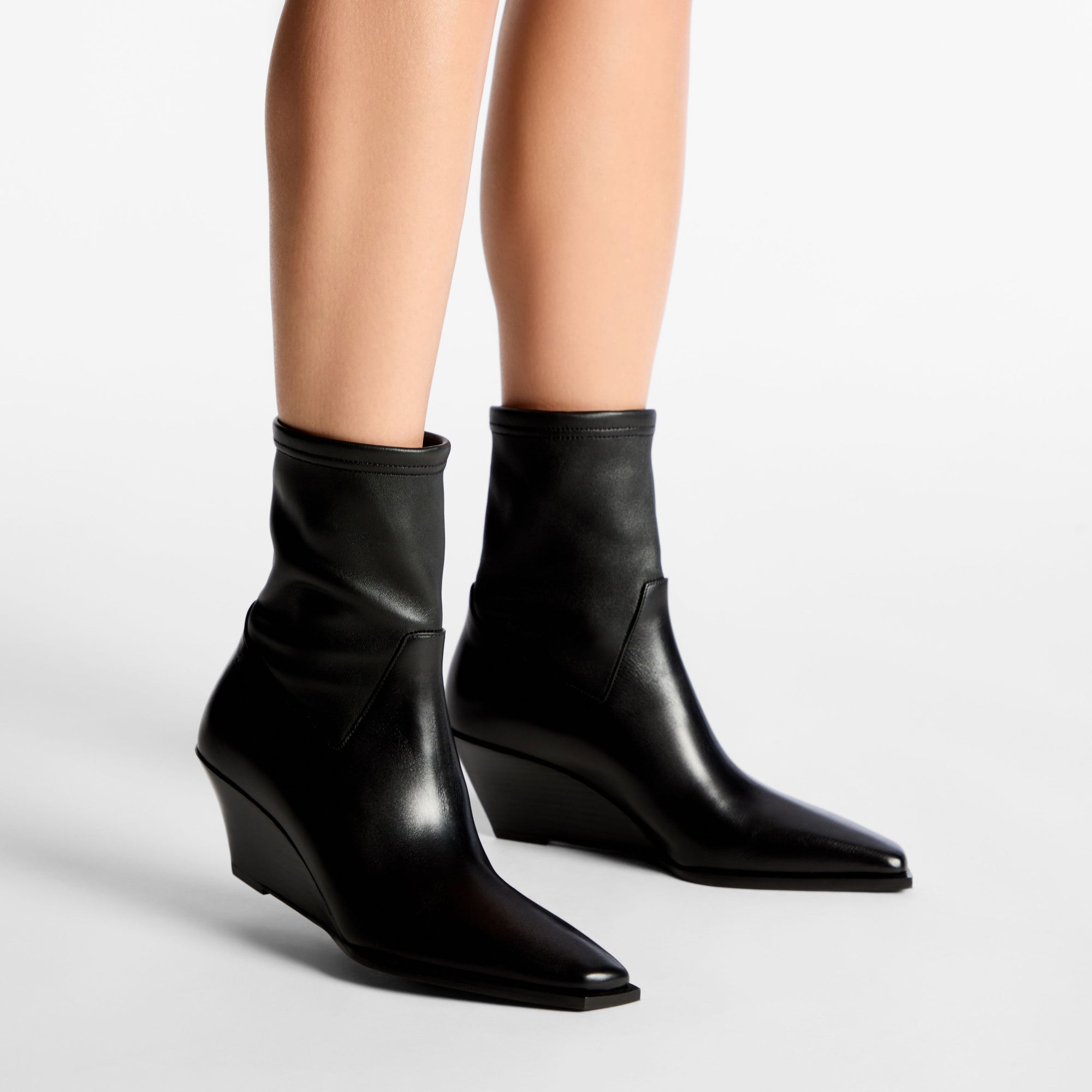 Hadley 60 leather ankle boots - Black