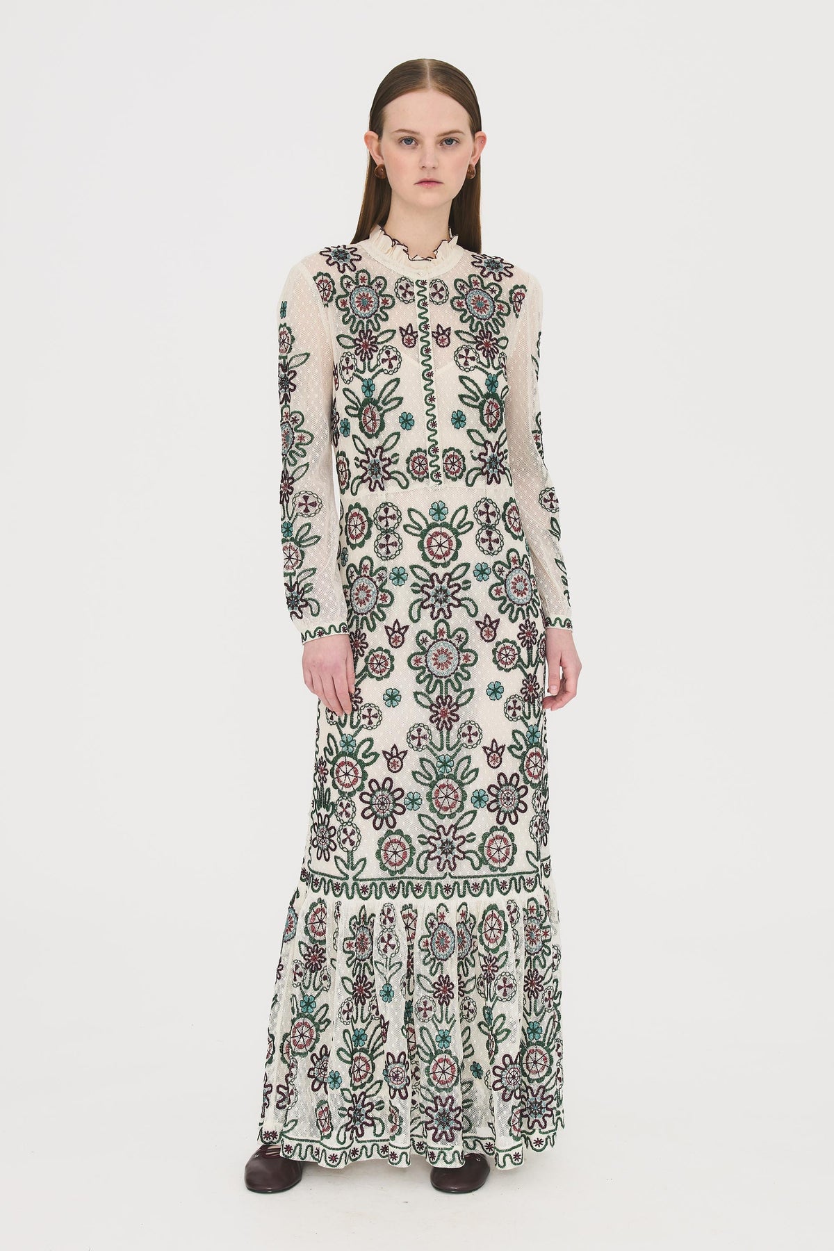 Robe longue Haga - Cream