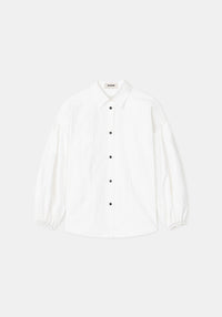 Chemise Haley oversize à manches bouffantes - White