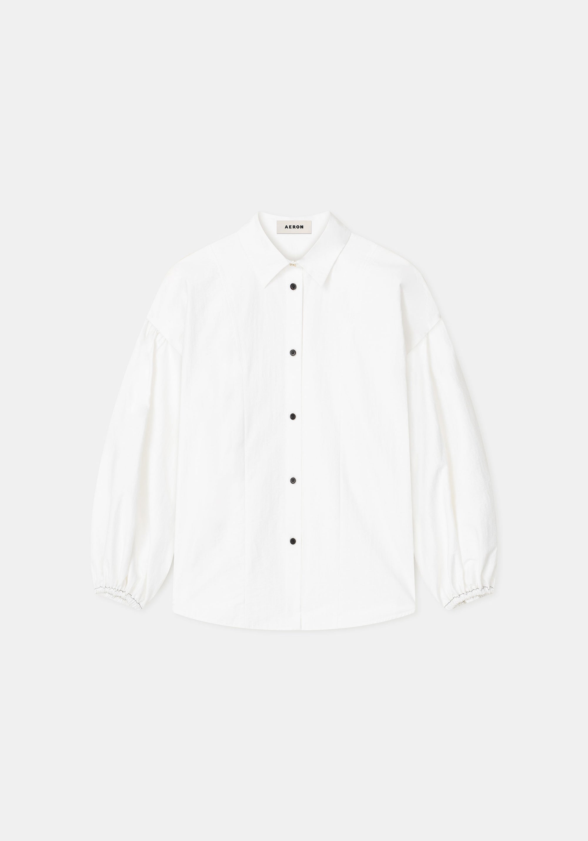 Chemise Haley oversize à manches bouffantes - White
