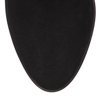 Harlow 80 suede ankle boots with studded details - Black