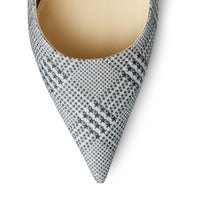 Slingbacks Harper 65 en étoffe pailletée à imprimé - Silver