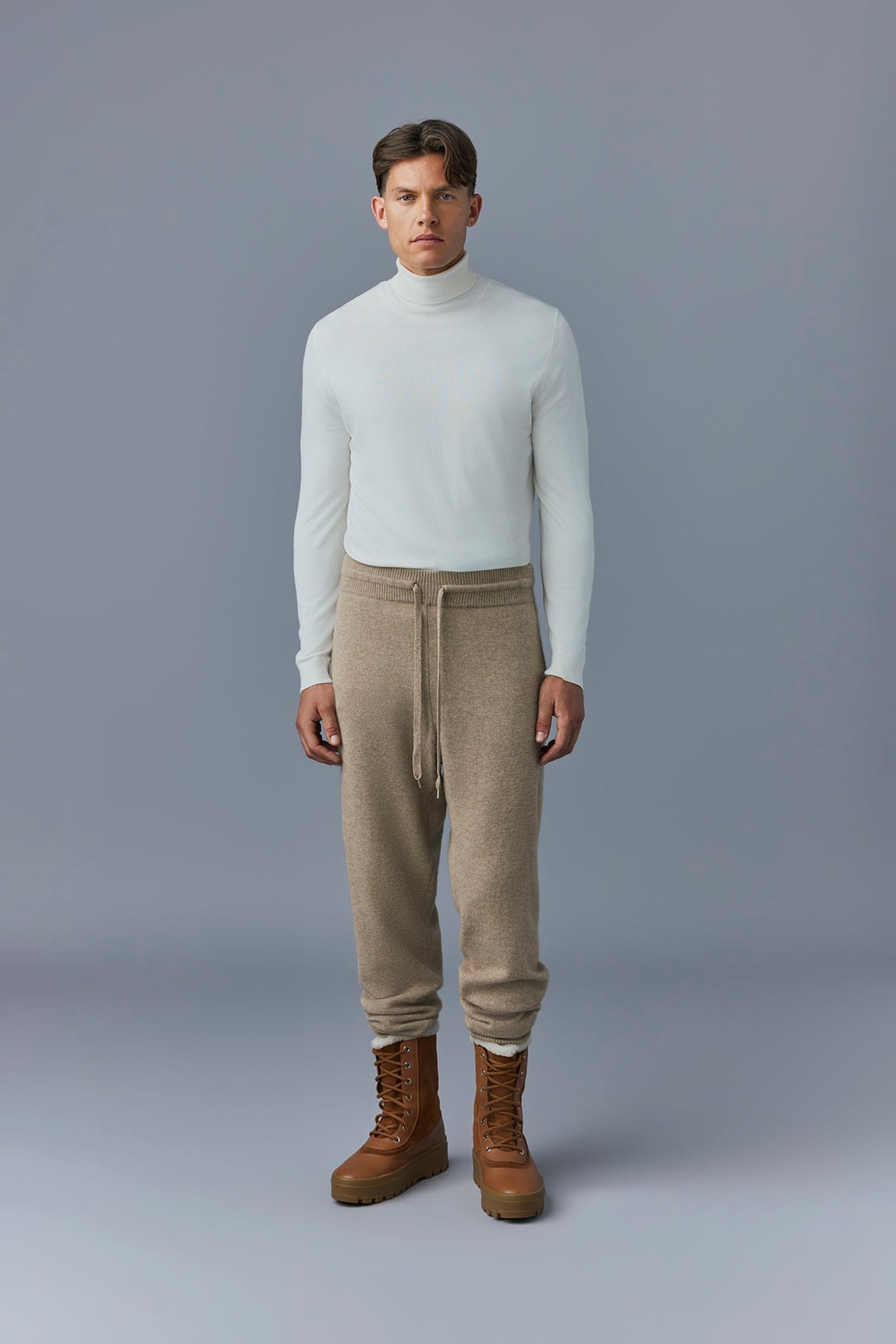 Pantalon de jogging Harrison en laine - Light Camel
