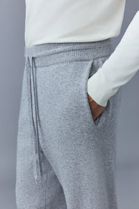 Pantalon de jogging Harrison en laine et cachemire - Light Grey Mix