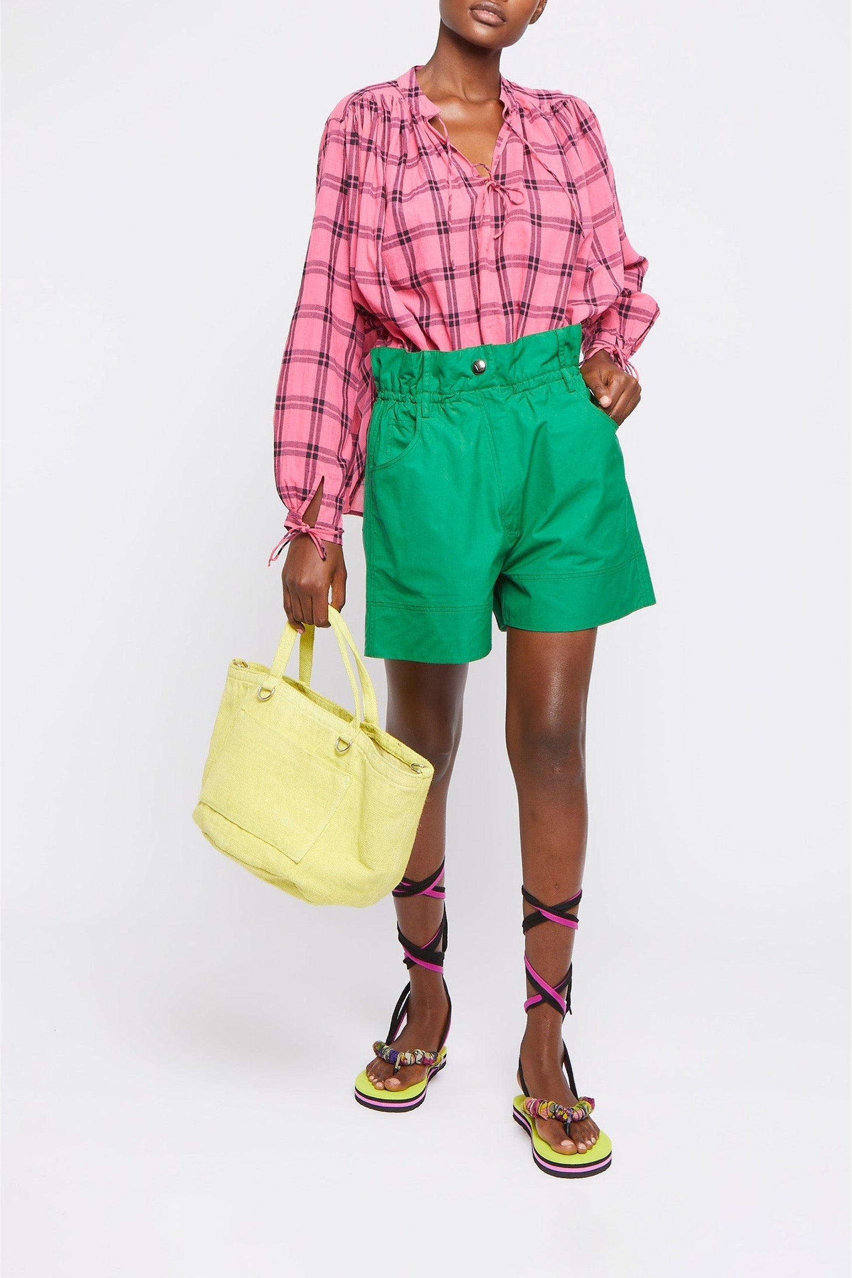 Bermuda Harry évasé en denim - Green