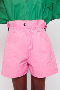 Bermuda Harry évasé en denim - Pink