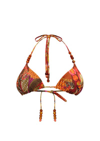 Inti reversible printed triangle bikini top - Kola Print