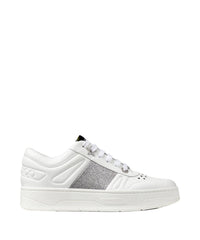 Sneakers Hawaii en cuir - White & Silver
