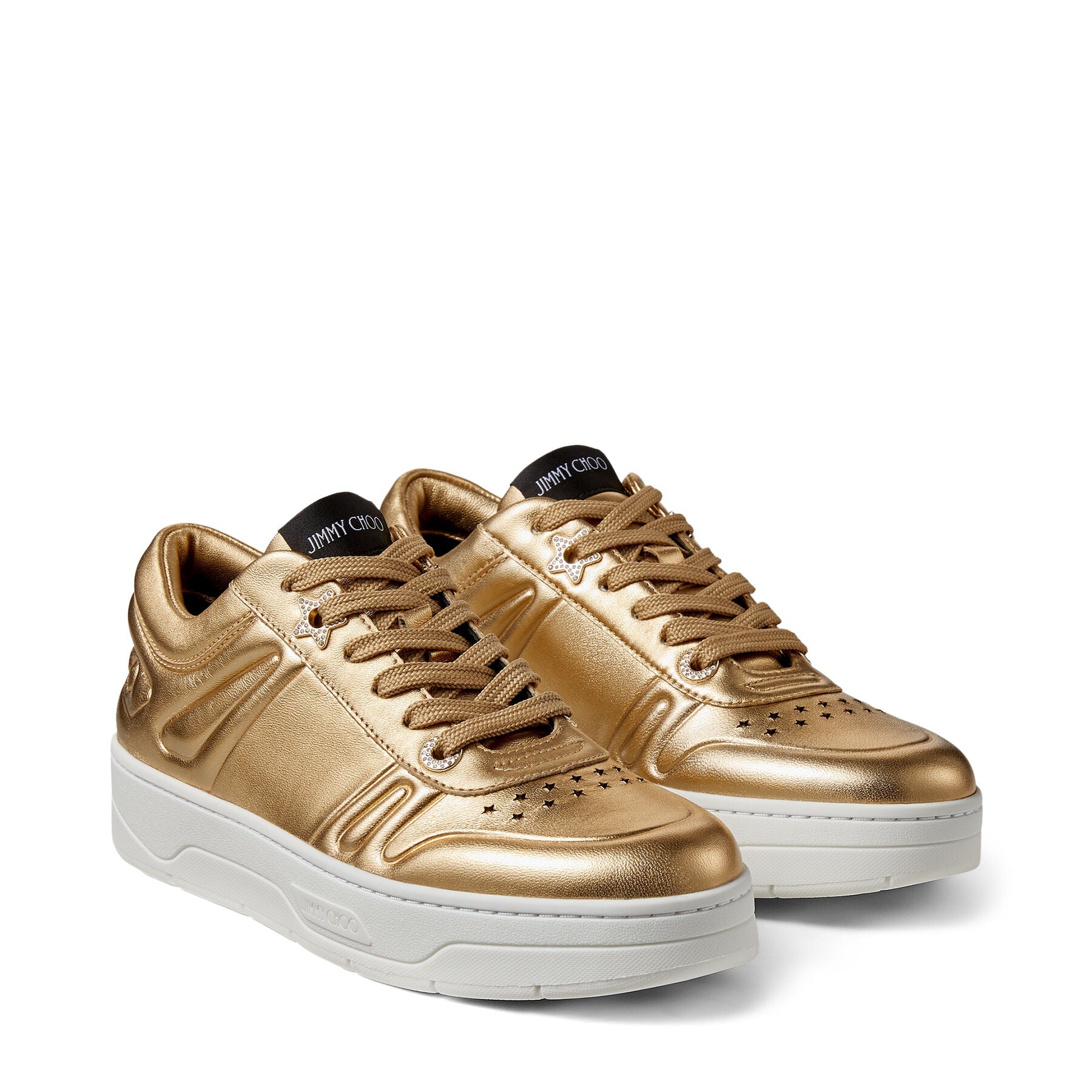 Sneakers Hawaii en cuir - Gold