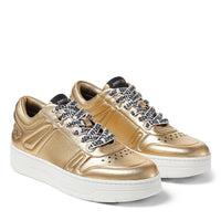 Sneakers Hawaii en cuir - Gold