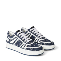 Sneakers Hawaii en jacquard et cuir de veau - Navy & Optical White