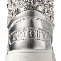 Sneakers Hawaii en cuir - Silver & Crystal