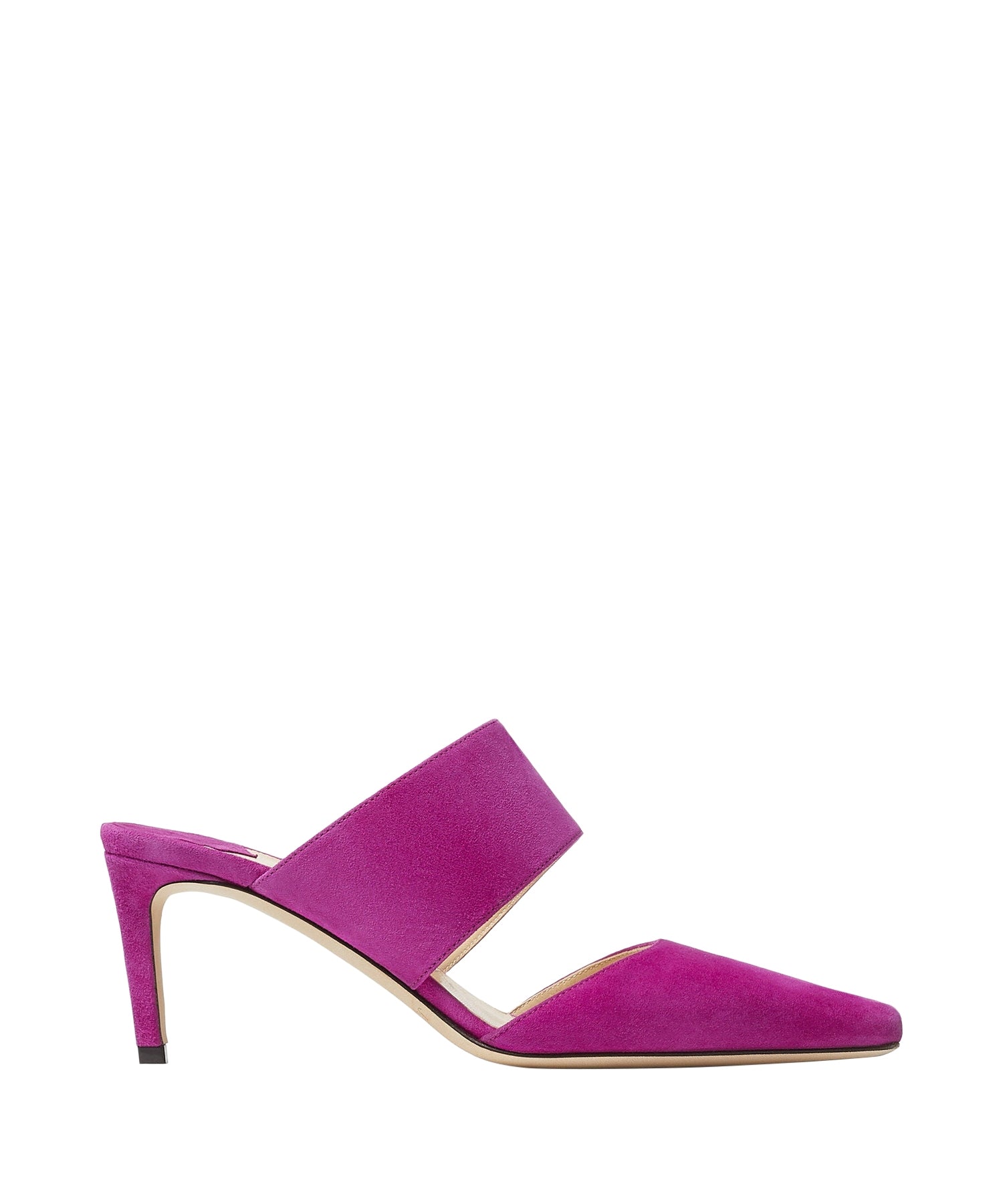 Mules Hawke 65 en daim magenta - Magenta