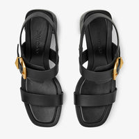 Sandales Hawke 70 en cuir - Black & Gold