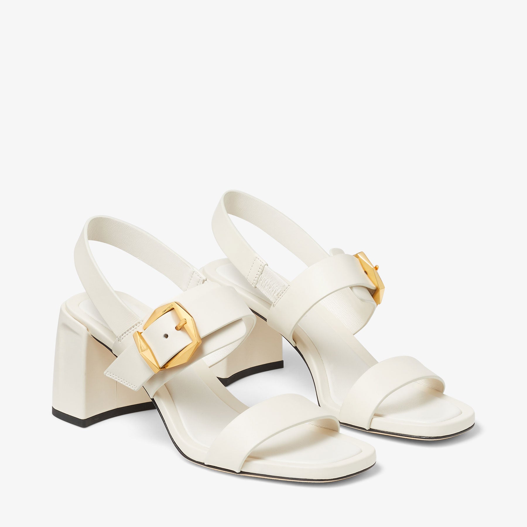 Sandales Hawke 70 en cuir - Latte & Gold