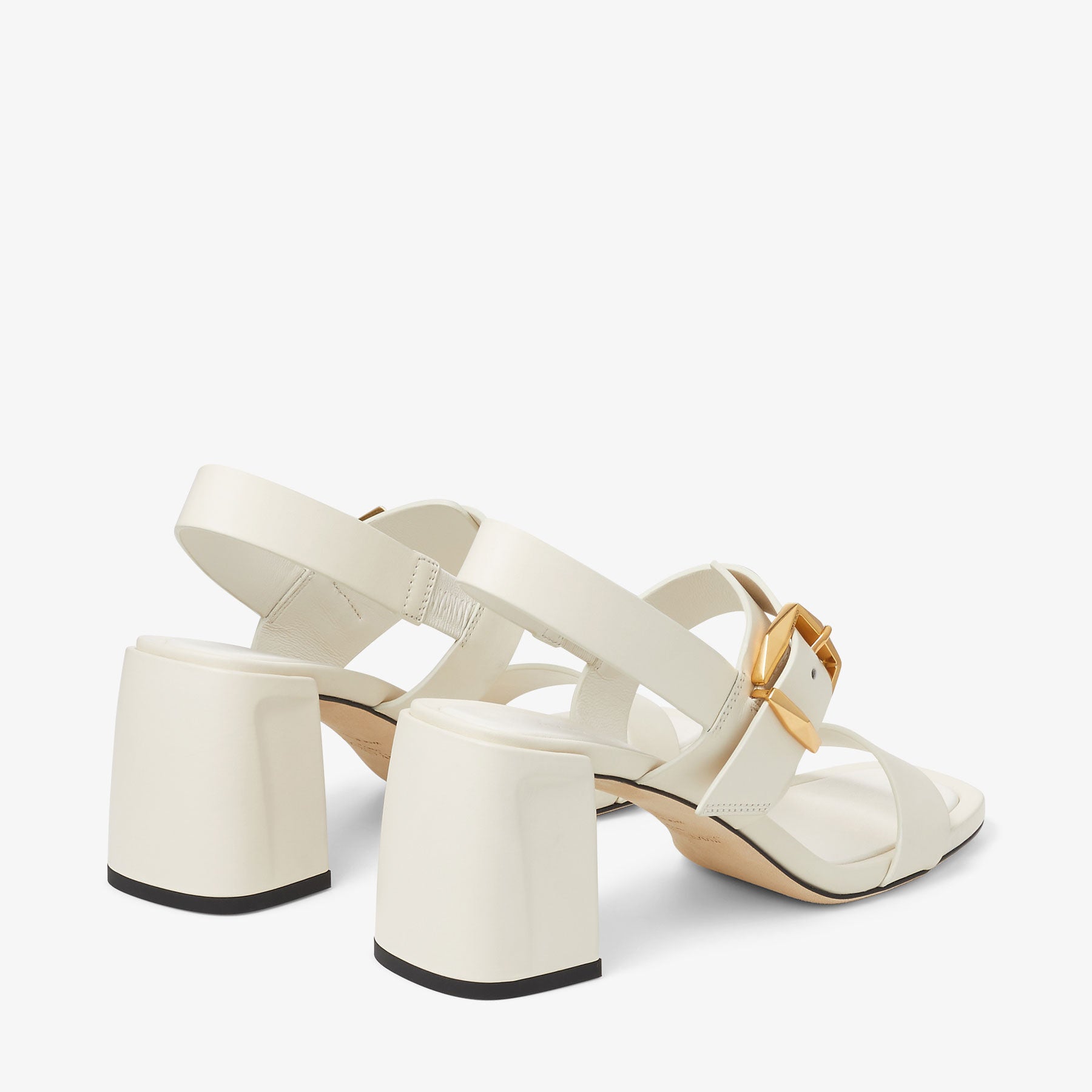 Sandales Hawke 70 en cuir - Latte & Gold