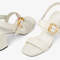 Sandales Hawke 70 en cuir - Latte & Gold