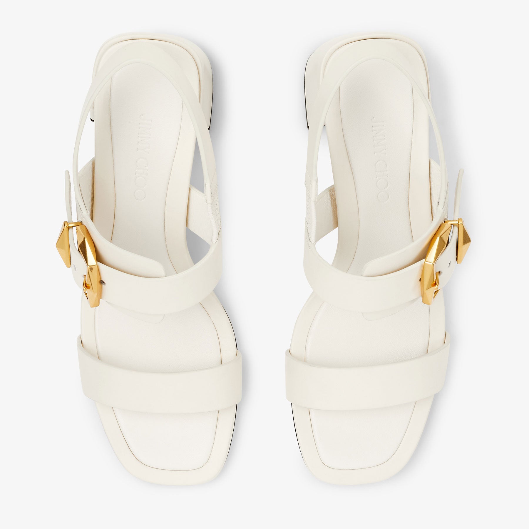 Sandales Hawke 70 en cuir - Latte & Gold