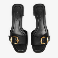Sandales Hawke plates 20 en cuir - Black & Gold